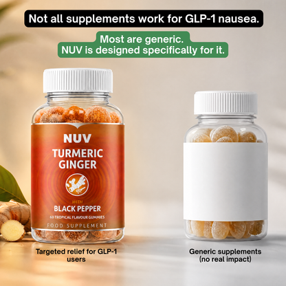 NUV Ginger Gummies For GLP-1 Nausea Relief