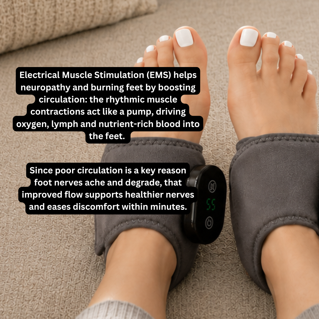 NUV Neuropathy Ankle Wrap - Say goodbye to burning feet