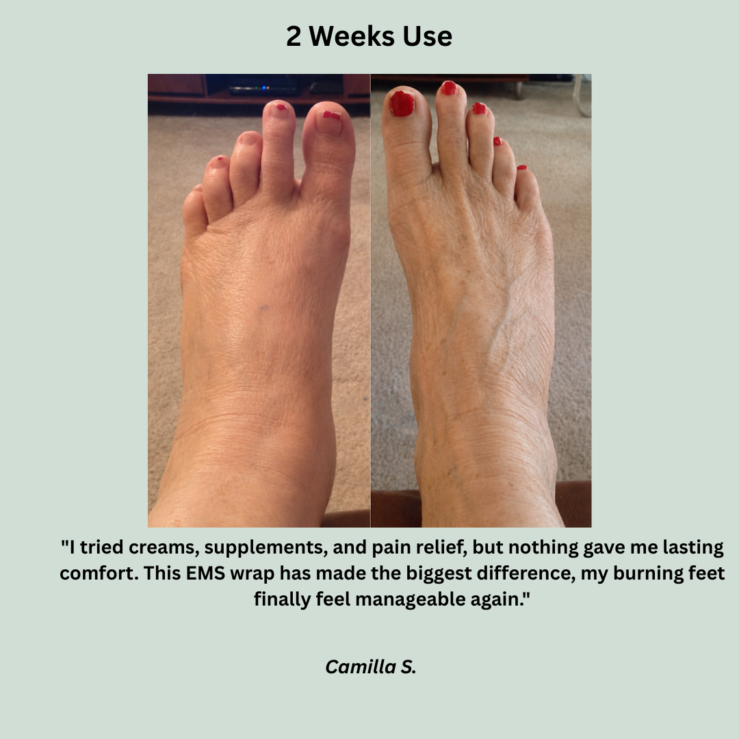 NUV Neuropathy Ankle Wrap - Say goodbye to burning feet